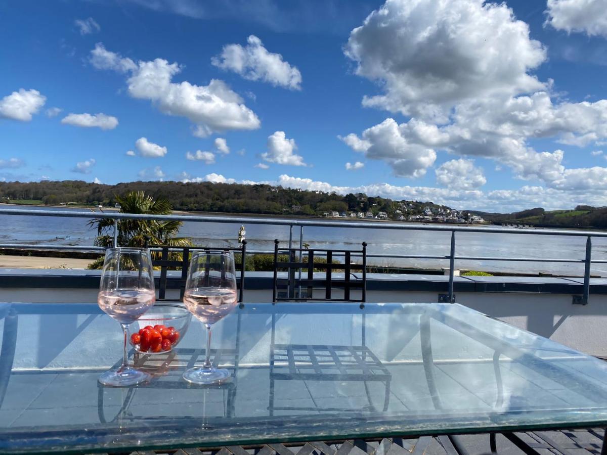 Maison Villa Montmarin Vue Mer Bretagne Nord Vers Roscoff Carantec Morlaix Plouescat Locquenole Avec Son Spa Et Sa Vue Mer מראה חיצוני תמונה
